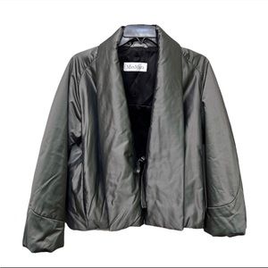Max Mara Padded Silk Blend Utility Kimono Jacket